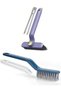 Set of 2 Cleaning Brush with Disassembly Apparatus and Tweezers + Rotating Head Cleaning Brush with Tweezers