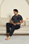Men's Cotton Pocket Smoked Pajama Set - 5