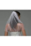 Glitter Bride Party Veil Short Veil with Glitter Pearls (Combed) - 2
