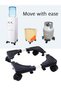 360° Rotating Moveable Stand – Trolley Base for Gas Cylinder & Water Dispenser, 4 Wheels