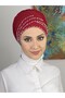 شال عظمي مزخرف بالخرز مفصل بالخرز