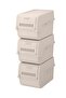 Motek MT-40 S-Box 8 لتر 3 قطع منظم متعدد الأغراض بيج (3*8 لتر) - 4