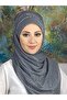 شال ثنيات مصنوع يدويًا ومزين بالخرز اللامع