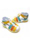 Orthopedic Baby Girl and Kids Sandals Rainbow Series White Yellow Green Gku2404B - 4