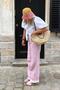 Pink Striped Women's Jean Trousers Mg2463 - 8