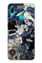 جراب من السيليكون الشفاف بتصميم رائد الفضاء المتوافق مع هاتف Huawei P Smart 2019