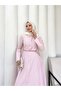 Striped Stone Belted Poplin Dress 32-2341 - 4