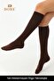 Original Women's 4-Pair Below-Knee Premium Cotton No-Show Opaque Non-Tightening Non-Marking Breathable Skin-Friendly Soft Textured All-Day Comfort Luxury Women's Socks Set |   2X Gray - 2X Brown - 3