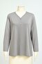 Plus Size 3 Button V-Neck Mother Combed Cotton Blouse – Relaxed Fit