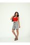 Pipe Leg Denim Shorts - 4