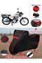 Arora Ar 50-30 Tarpaulin Black Topcase Rear Bag Compatible Motor Tarpaulin (Red Stitched)