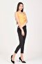 Women's Yellow T-shirt - Sleeveless anD ButtoneD - 2
