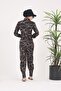 Pyramid Pattern Design Hijab Parachute Fabric Jumpsuit Swimsuit - 3