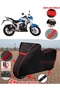 Falcon Sharp 170 Tarpaulin BLACK Motorcycle Tarpaulin Motor Cover Motor Cover Tent (Red Stitched)