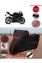 Yamaha Yzf R6 Tarpaulin Black Motorcycle Tarpaulin Engine Cover Tent (Red Stitched)