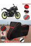 For Yamaha Mt-10 Tarpaulin Black Motorcycle Tarpaulin Engine Cover Tent (Red Stitched)