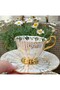 Steps Porcelain Hand Decor Painting Coffee Cup Set - 4
