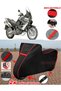 Honda XL 1000V Varadero Tarpaulin BLACK Motorcycle Tarpaulin Motor Cover Motor Cover Tent (Red Stitched)
