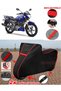 Haojue HJ 150-9 Tarpaulin BLACK Motorcycle Tarpaulin Motor Cover Motor Cover Tent (Red Stitched)