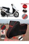Arora Ar 100t 2A Special Tarpaulin Black Motorcycle Tarpaulin Engine Cover Tent (Red Stitched)