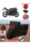 For Kawasaki Ninja Zx-10R Tarpaulin Black Motorcycle Tarpaulin Engine Cover Tent(Red Stitched)