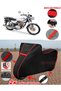 Kuba Cheetah 150R Gold Tarpaulin Black Motorcycle Tarpaulin Engine Cover Tent (Red Stitched)