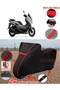Yamaha Nmax 155 Tarpaulin Black Motorcycle Tarpaulin Engine Cover Tent (Red Stitched)