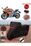 CF Moto 250SR Tarpaulin BLACK Motorcycle Tarpaulin Motor Cover Motor Cover Tent (Red Stitched)