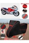 Honda CBR 1000 F Tarpaulin BLACK Motorcycle Tarpaulin Motor Cover Motor Cover Tent (Red Stitched)