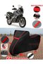 For Aprilia Caponord 1000 Etv Abs Tarpaulin Black Motorbike Tarpaulin Engine Cover Tent (Red Stitched)