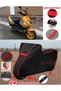 Keeway Focus 150 Tarpaulin BLACK Motorcycle Tarpaulin Motor Cover Motor Cover Tent (Red Stitched)