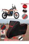 Ktm 890 Adventure R Tarpaulin Black Motorcycle Tarpaulin Engine Cover Tent (Red Stitched)