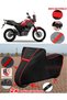 For Yamaha Xtz 660Z Tenere Tarpaulin Black Motorcycle Tarpaulin Engine Cover Tent (Red Stitched)
