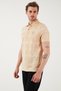 U.S. Polo Check 100% Cotton Regular Fit Buttoned Polo Neck t Shirt Men's Polo Collar t Shirt G081Sz011 - 2