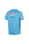 8-00395716242 Ss Graphic Swim Shirt Am Men's Sunscreen T-Shirt Blue - 2