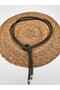 (Khaki) Knot Detailed Cord Belt, Dress Belt, Jacket Belt, Women's Belt