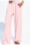 Wide Leg Elastic Waist Linen Trousers - 5