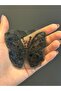 8X6 cm Bead Embroidery Tulle Butterfly Embroidery Applique Black - 3