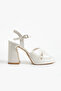 Bridal Shoes (the Most Comfortable Heel Model) 11 cm White Heeled Shoes - 5