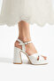 Bridal Shoes (the Most Comfortable Heel Model) 11 cm White Heeled Shoes
