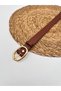Tan Oval Gold Buckle Women's Belt, Pantalon Belt, Jacket Belt, Shirt Belt - 4