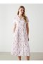 Xside Pink Floral Women's Shirt Dress