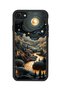 حافظة سوداء غير لامعة متوافقة مع هاتف iPhone 8 - غطاء حماية من السيليكون الناعم والممتص للصدمات