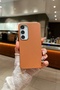 Samsung Galaxy A55 Compatible Case Leather Look Silicone Cover