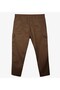 Large Size Lace-Up Gabardine Trousers with Cargo Pockets - 3