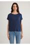 Short Sleeve Navy Blue Women's T-Shirt M167245-70487 - 3