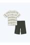 Crew Neck Men's Shorts Pajama Set (S5)