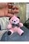 Cute Pink Teddy Bear Keychain | Teddy Bear Keychain 10 cm | Super Cute Bow Tie Keychain - 6