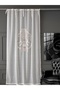 Linen Look Embroidered Panel Curtain 9145-02-392 - 3