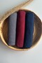3 Piece Combed Cotton Shawl Set Jersey Shawl Lycra Shawl Jersey Hijab Lycra Hijab (Anthracite - Bordo - Lacquer)